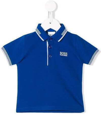 Boss Kids рубашка-поло с вышитым логотипом J05772829