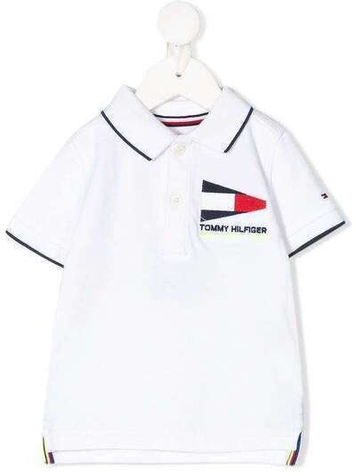 Tommy Hilfiger Junior рубашка-поло с вышитым логотипом KB0KB05659