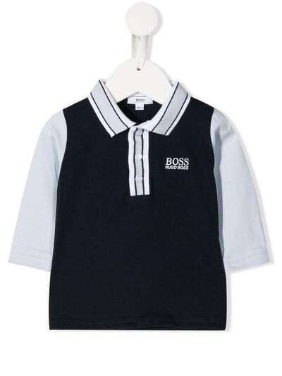 Boss Kids двухцветная рубашка-поло J95273849
