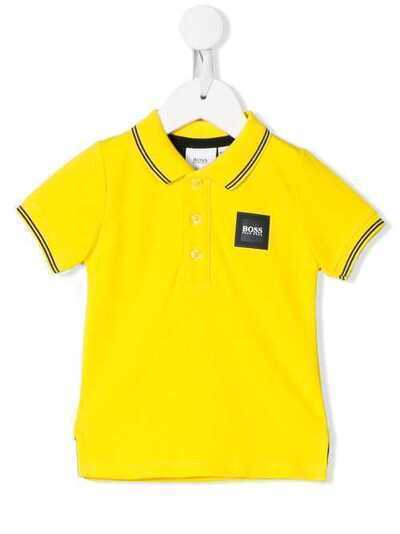 Boss Kids рубашка-поло с нашивкой-логотипом J05771535