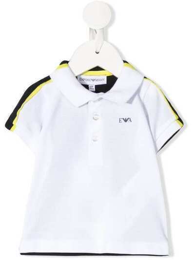 Emporio Armani Kids рубашка поло с короткими рукавами и контрастными вставками 3HHFJ71J0SZF116