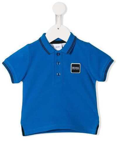 Boss Kids рубашка-поло с вышитым логотипом J05747869
