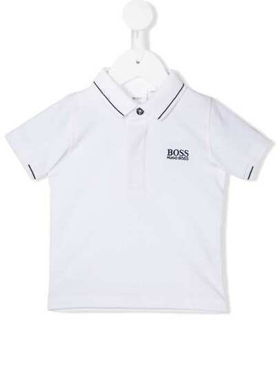 Boss Kids рубашка-поло с вышитым логотипом J0577410B