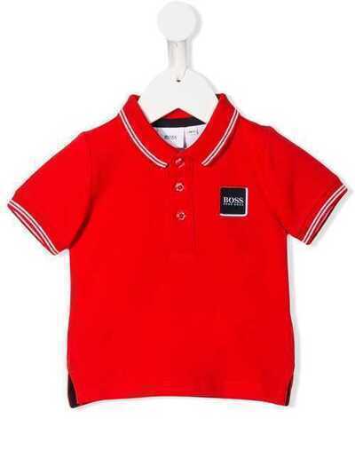 Boss Kids рубашка-поло с вышитым логотипом J0574797E