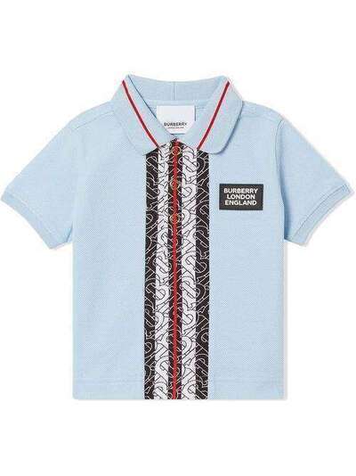 Burberry Kids рубашка-поло с монограммой 8026011