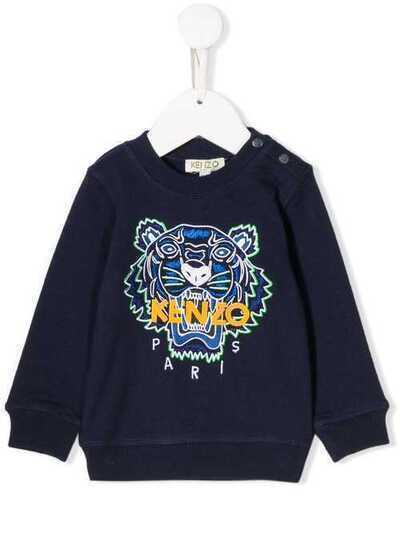 Kenzo Kids свитер с вышитым логотипом KP15678BB