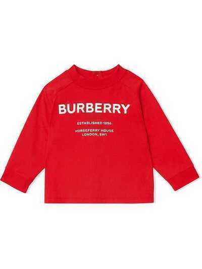 Burberry Kids свитер из джерси с принтом Horseferry 8012789