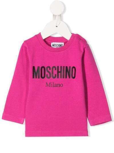 Moschino Kids толстовка с логотипом MNM01VLBA12