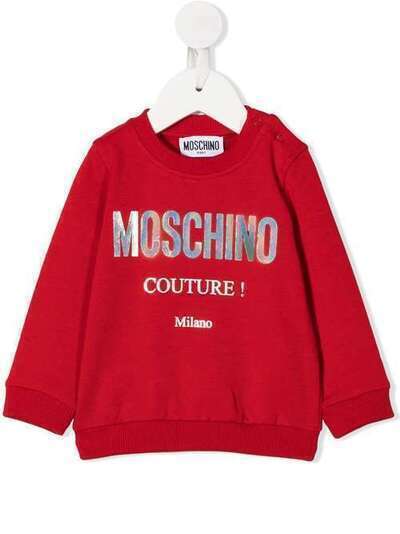 Moschino Kids толстовка с длинными рукавами и логотипом
