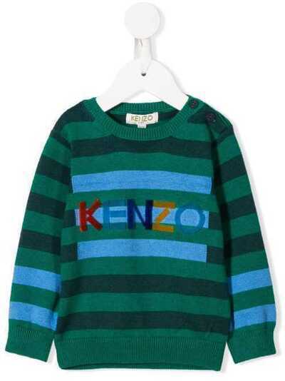 Kenzo Kids джемпер с контрастными полосками и логотипом KP1853757