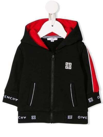 Givenchy Kids куртка с контрастным логотипом H0508609B