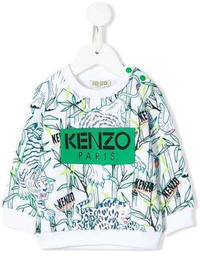 Kenzo Kids толстовка с логотипом KQ15598BB
