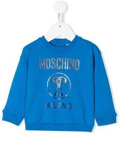 Moschino Kids толстовка с логотипом MOF02ZLCA15