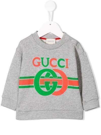 Gucci Kids толстовка с логотипом 557401XJBDE