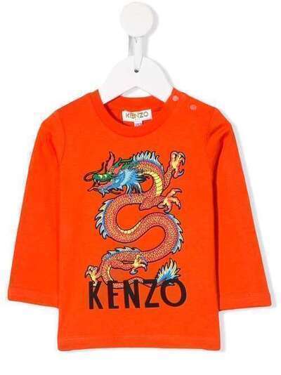Kenzo Kids топ Dragon с логотипом KP1055737