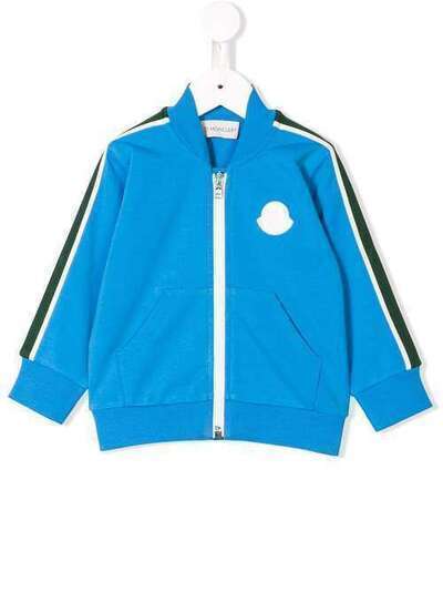 Moncler Kids спортивная куртка с полосками 8416005809AC