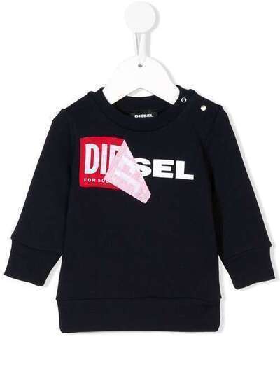 Diesel Kids label logo sweatshirt 00K1V600YI8