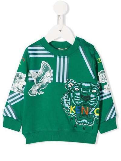 Kenzo Kids свитер с вышитым логотипом 19HKP15517