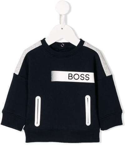 Boss Kids толстовка в стиле колор-блок с логотипом J05733849