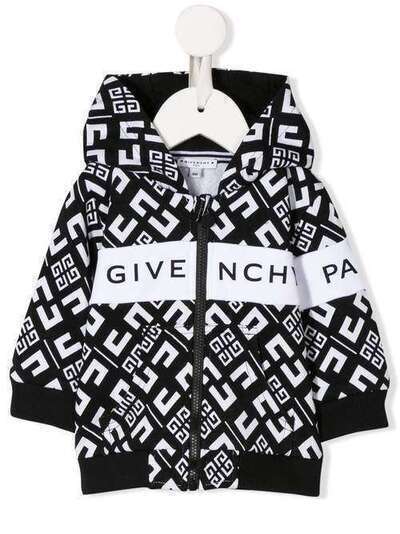 Givenchy Kids худи с длинными рукавами и монограммой H05110M41