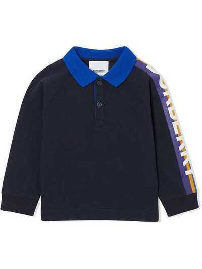 Burberry Kids рубашка-поло с длинными рукавами и логотипом 8020486