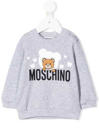 Moschino Kids толстовка с круглым вырезом и логотипом M6F02PLDA00