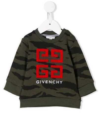 Givenchy Kids толстовка с вышитым логотипом H05106