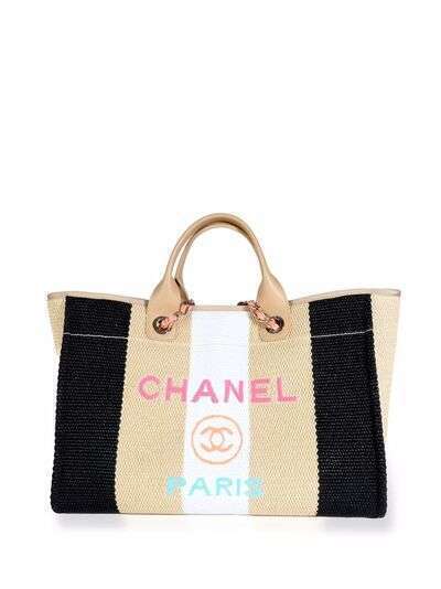 Chanel Pre-Owned большая сумка-тоут Deauville