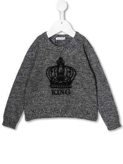 Dolce & Gabbana Kids свитер с вышивкой L1KW41JAMYK