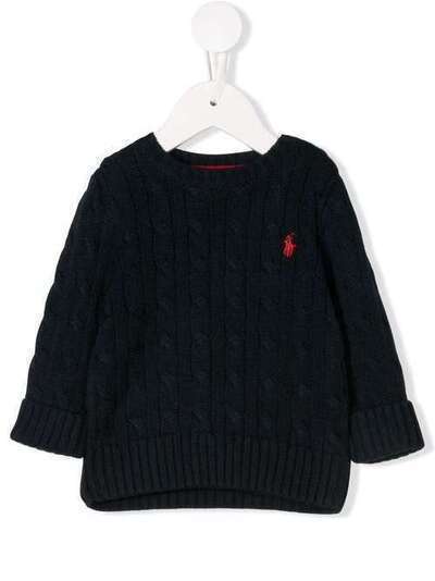 Ralph Lauren Kids свитер вязки с косичками 320702674001