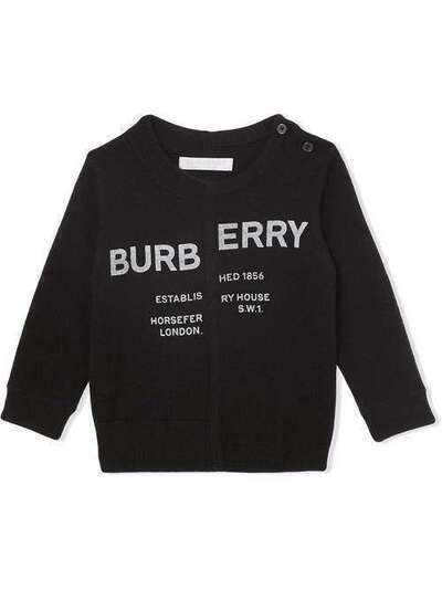 Burberry Kids кашемировый свитер с принтом 8008857