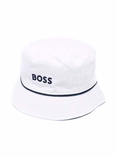 BOSS Kidswear панама с вышитым логотипом