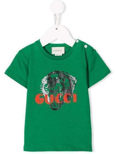 Gucci Kids футболка Tiger с логотипом 548034XJAIG