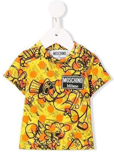 Moschino Kids футболка с короткими рукавами и принтом MWM021LAB14