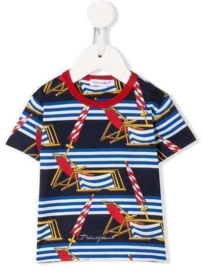 Dolce & Gabbana Kids футболка с принтом L1JT6SHS7AZ