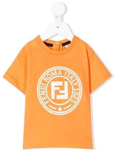 Fendi Kids футболка с логотипом BMI1987AJF0DX4
