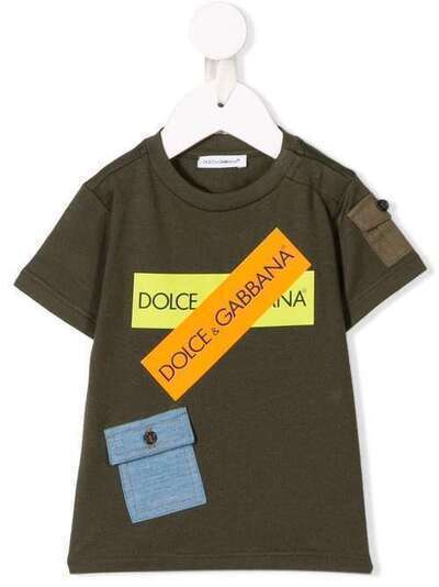 Dolce & Gabbana Kids футболка с логотипом L1JT9MG7RZC