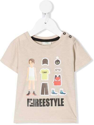 Fendi Kids футболка Freestyle BMI2067AJ