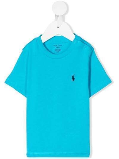 Ralph Lauren Kids футболка с круглым вырезом и вышитым логотипом 703638047