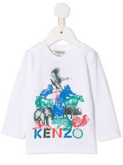 Kenzo Kids топ с графичным логотипом KP10517