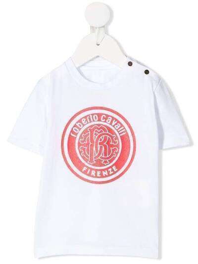 Roberto Cavalli Junior футболка с логотипом KJT61AJV025D0534