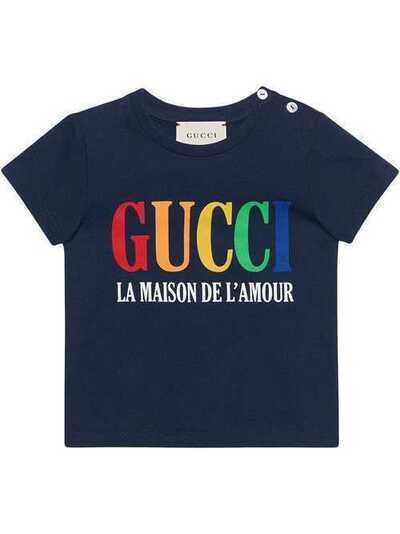 Gucci Kids Baby T-shirt with Gucci print 526910X3O86
