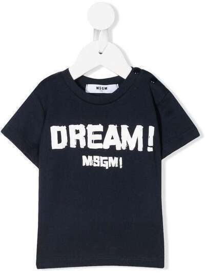 Msgm Kids футболка с логотипом 24006