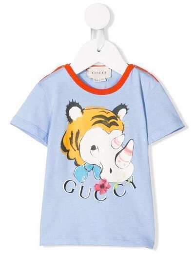 Gucci Kids футболка с графическим принтом 548094XJAIH
