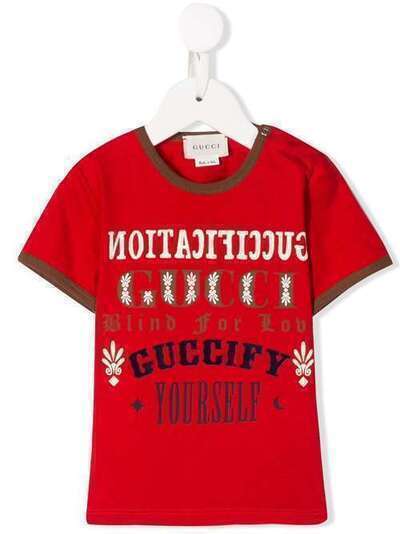 Gucci Kids футболка с принтом 575964XJBCD