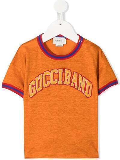 Gucci Kids футболка с декором Gucciband 540721XJB3Z