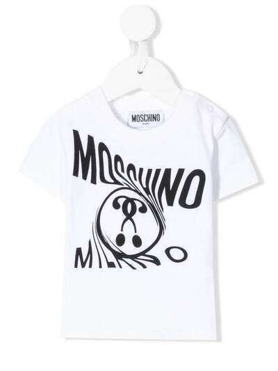 Moschino Kids футболка с логотипом MMM02ALBA00