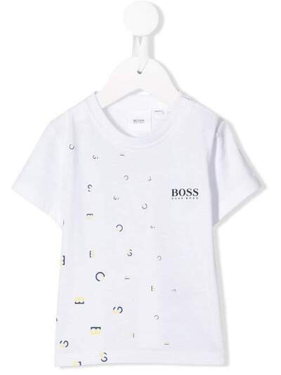 Boss Kids футболка с контрастным логотипом J0575810B