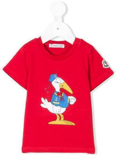 Moncler Kids футболка с принтом 80206508790A