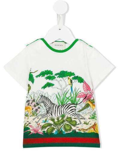 Gucci Kids футболка 'Baby Savannah' 456560X5L11